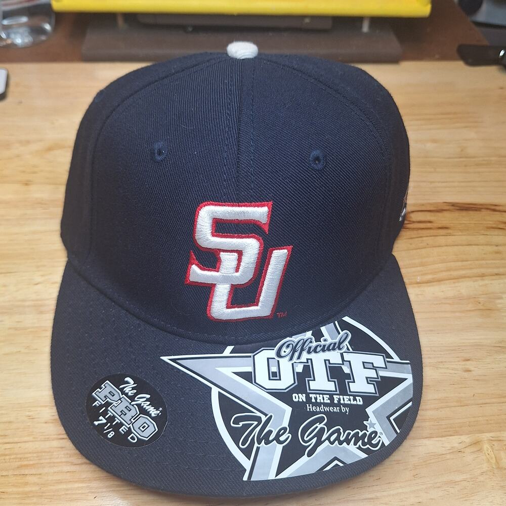 Stetson U Hatters Cap Hat Fitted 7 1/8" NCAA Navy Degrom Logo OTF Baseball New